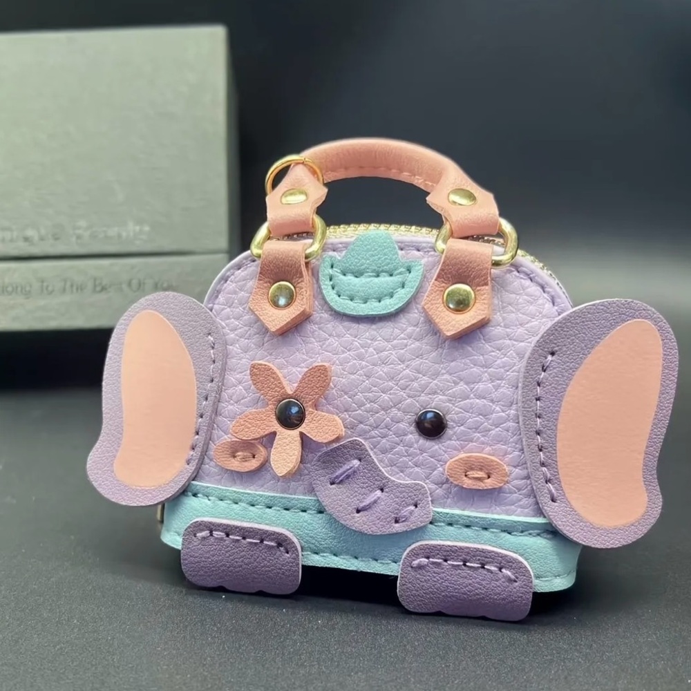 Mini elephant purse charm 4x4 in . - Picture 3 of 8